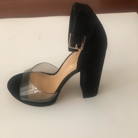 - Rachel Zoe 
Suede Platform Block Hells Sandals size 7 - Picture 4 of 9